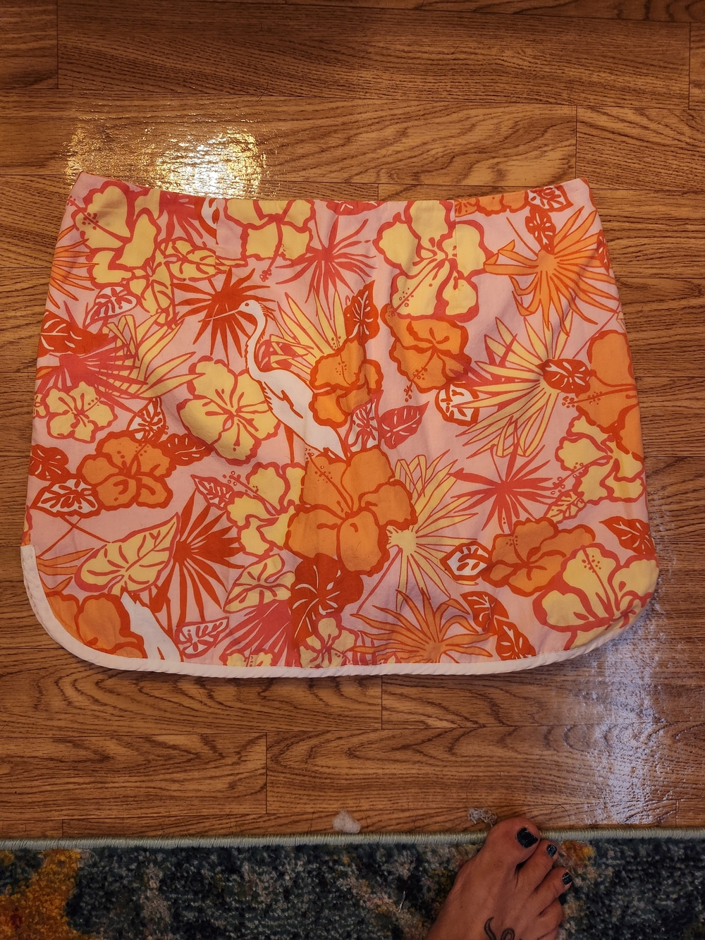 Lilly Pulitzer Pink, Orange & Yellow Floral Skort 6